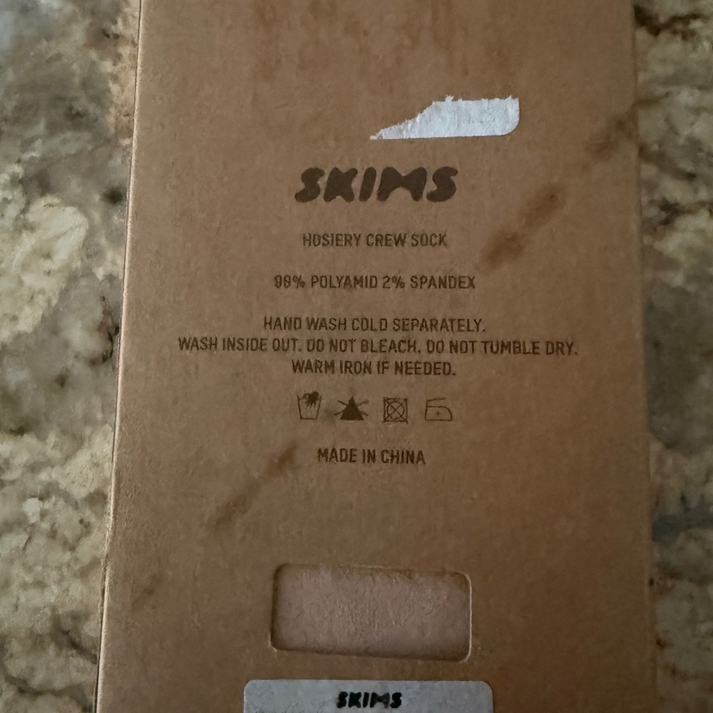 SKIMS Hosiery Crew Sock in Tan